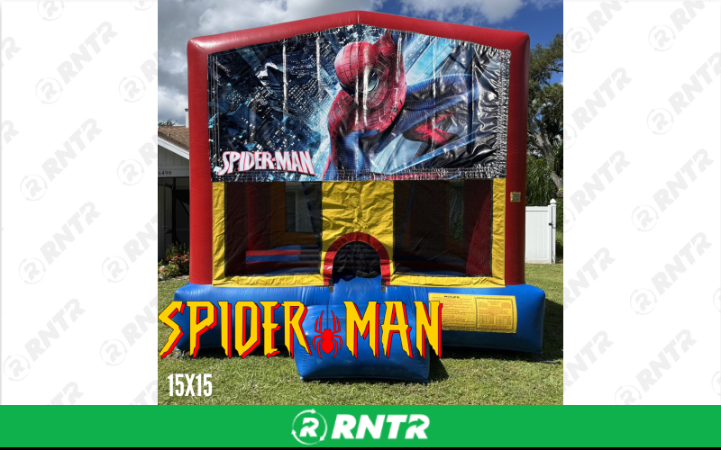 Generic Boy Neutral 15x15 Bounce House - Spiderman – For rent in Sarasota, Florida – Joyland Rentals | RNTR.com – Image 1 of 1