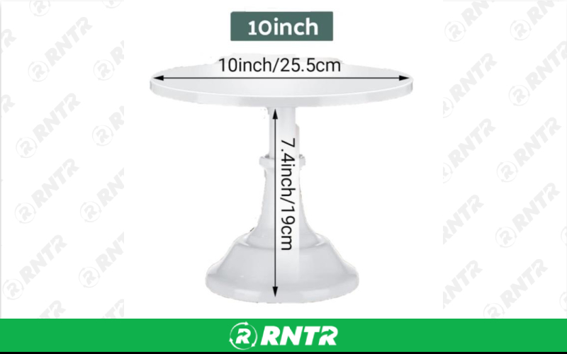 Generic CAKE STAND - WHITE 10in DIA 7.5in TALL – For rent in Edmonds, Washington – Miller\\\'s Equipment and Rent-All inc. | RNTR.com – Image 2 of 2