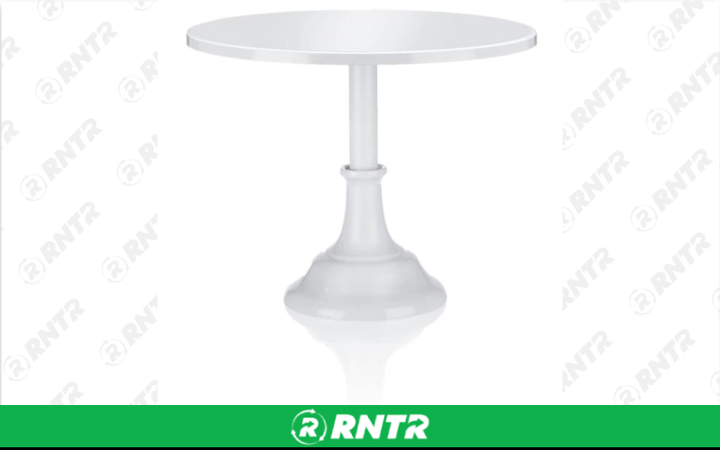 Generic CAKE STAND - WHITE 12in DIA 10in T – For rent in Edmonds, Washington – Miller\\\'s Equipment and Rent-All inc. | RNTR.com – Image 2 of 2