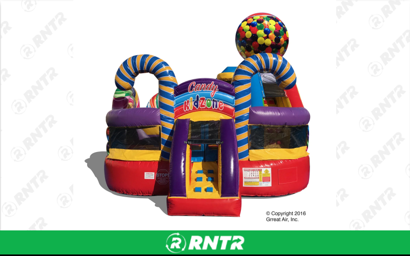 N-Flatables Candy Kidzone Combo Inflatable – For rent in hermitage, tennessee – Chief Rental Inc. | RNTR.com – Image 1