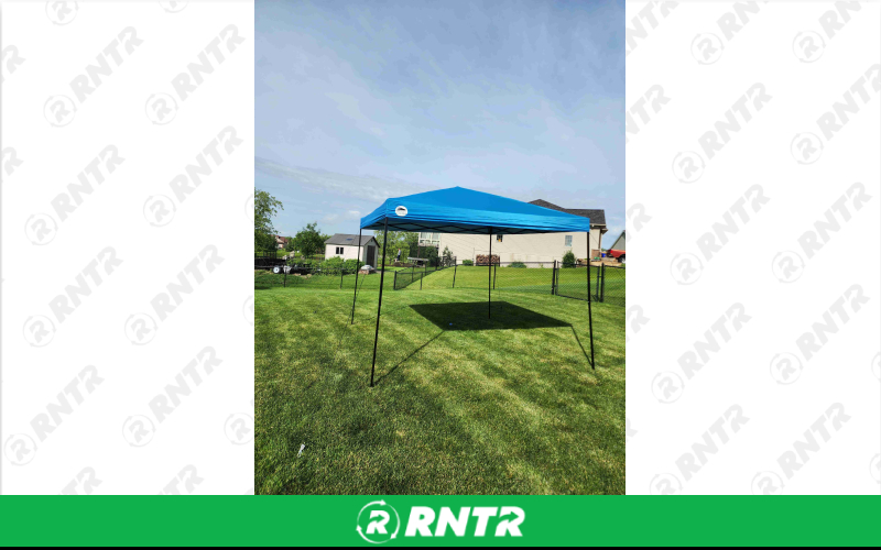 Blue canopy Canopy 10x10 – For rent in Mount Vernon, Iowa – wood's Outdoor Construction | RNTR.com – Image 2 of 2