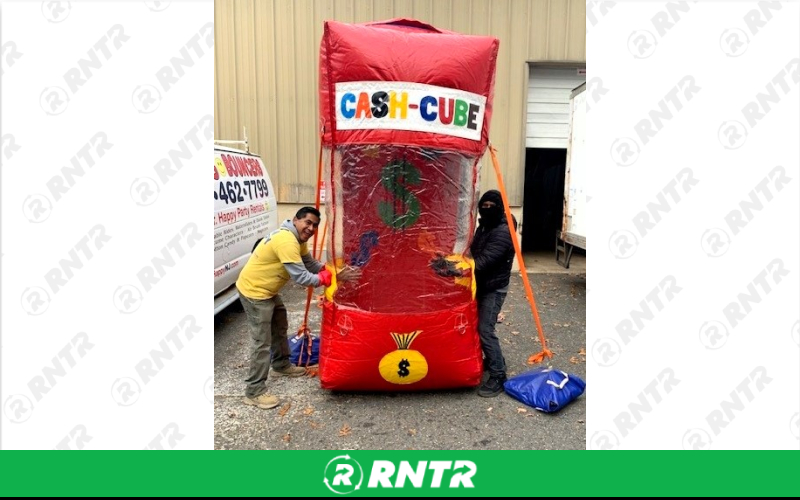 Generic Cash Cube - 1 or 2 players – For rent in howell, new-jersey – Mr. Happy Party Rentals | RNTR.com – Image 1