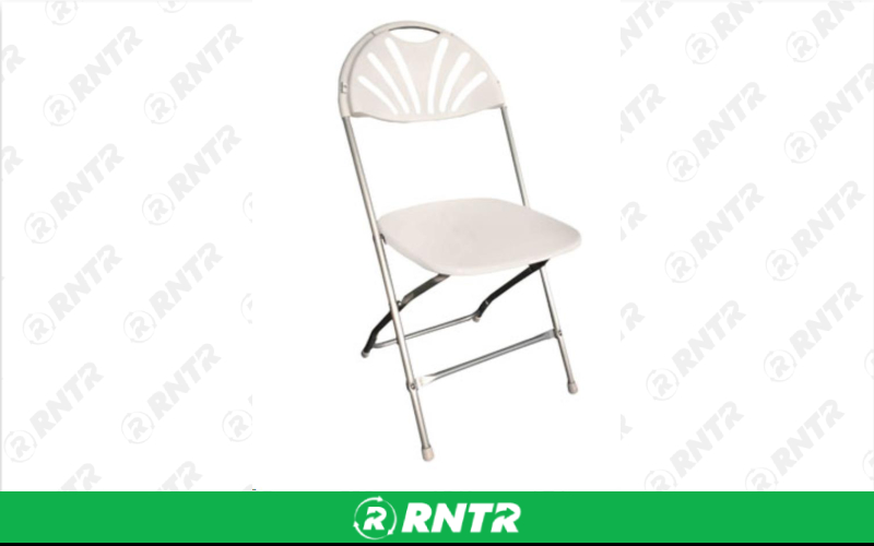 Generic CHAIR - FANBACK - WHITE – For rent in Edmonds, Washington – Miller\\\'s Equipment and Rent-All inc. | RNTR.com – Image 3 of 3