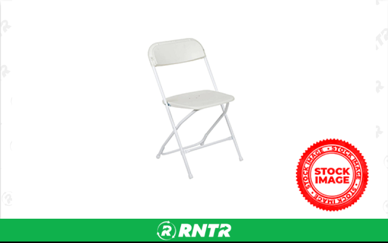 SCHOLARCR CHAIR - FOLD WHITE WED POLY – For rent in washington-township, new-jersey – Hoffman\\\'s Supply | RNTR.com – Image 1