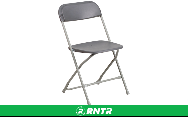 Generic CHAIR -  GRAY FOLDING – For rent in bayonne, new-jersey – Resnicks Party Rental | RNTR.com – Image 1