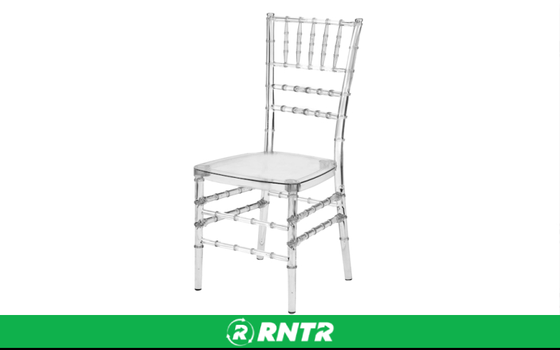 Generic CHAIR CHIVARI BALLROOM -  CLEAR W/IVORY CUSHION – For rent in bayonne, new-jersey – Resnicks Party Rental | RNTR.com – Image 1
