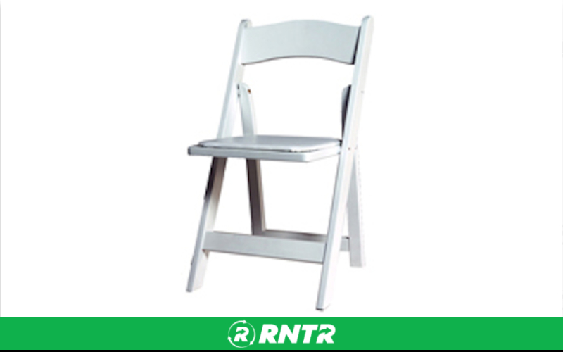 Generic CHAIR FOLDING PADDED RESIN WHITE – For rent in bayonne, new-jersey – Resnicks Party Rental | RNTR.com – Image 1