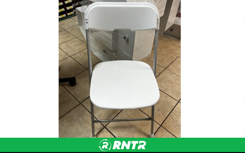 Generic CHAIR * NEWER WHITE FOLDING **FOR THAT SPECIAL EVENT – For rent in bayonne, new-jersey – Resnicks Party Rental | RNTR.com – Image 1