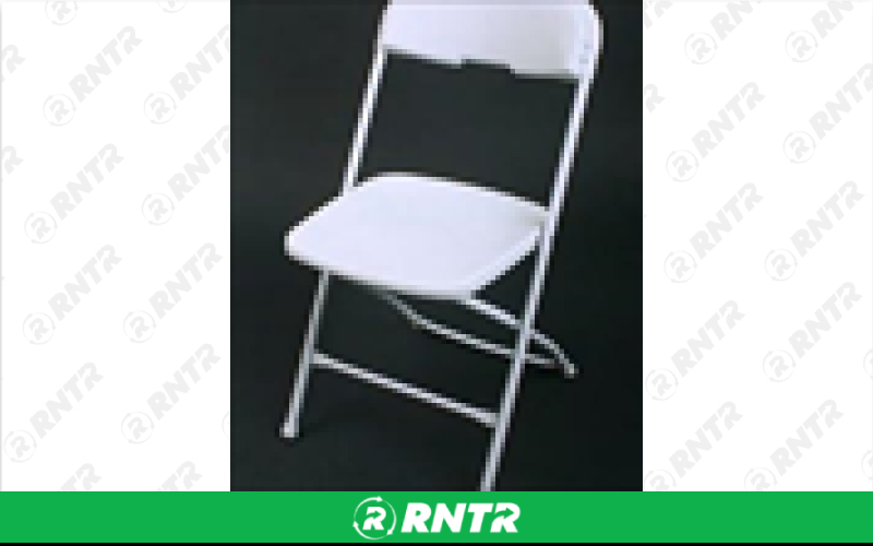 Generic CHAIRS - Folding WHITE – For rent in Princeton, Minnesota – Princeton Rental  | RNTR.com – Image 1 of 1
