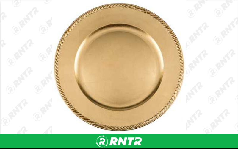 Generic Charger Plates - Gold – For rent in Lilburn, Georgia – JVC's Party Rentals & Event Hall | RNTR.com – Image 2 of 2