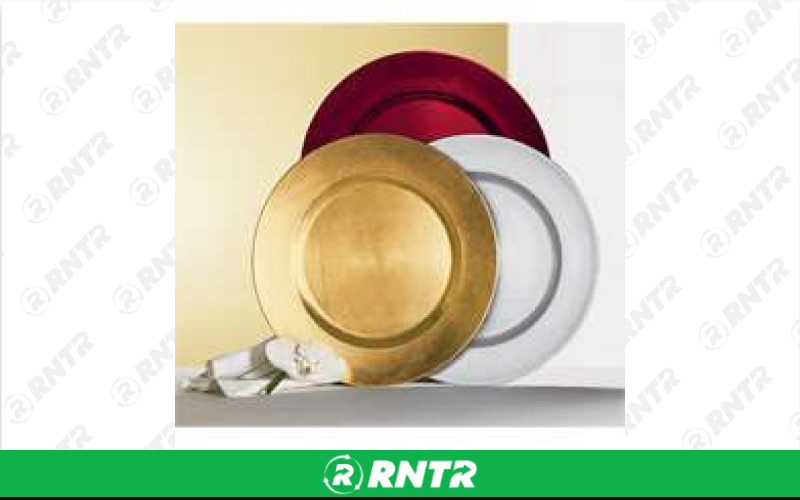 Generic Charger Plates - Red – For rent in lilburn, georgia – JVC's Party Rentals & Event Hall | RNTR.com – Image 1