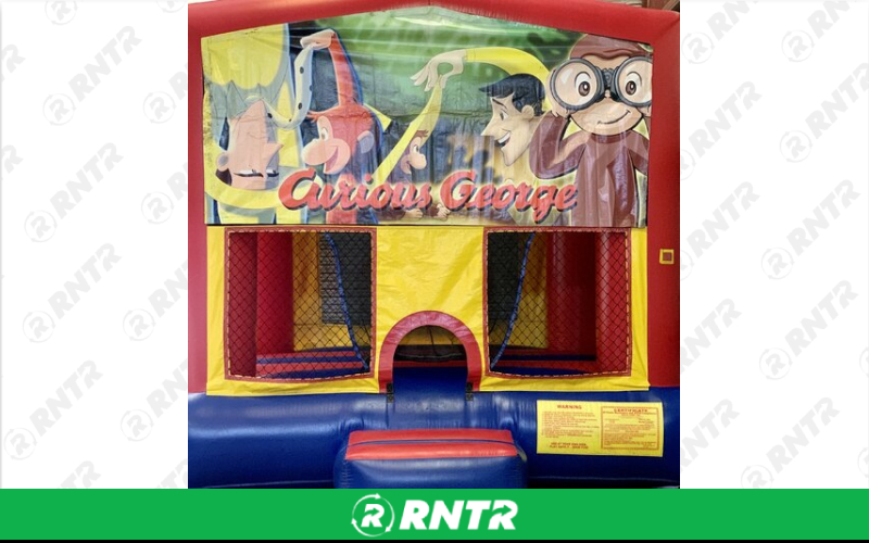 Generic Curious George Banner – For rent in mangonia-park, florida – kids bounce 4 fun | RNTR.com – Image 1