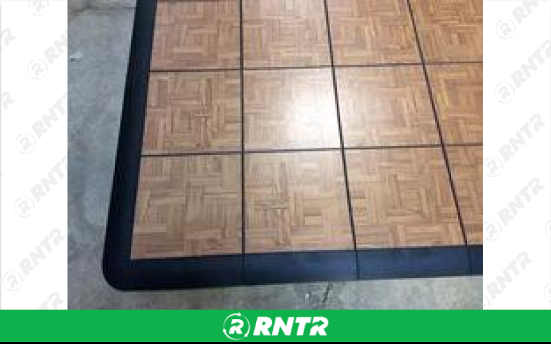 Generic DANCE FLOOR - 3X3 SNAP LOCK VINYL TEAK – For rent in Edmonds, Washington – Miller\\\'s Equipment and Rent-All inc. | RNTR.com – Image 2 of 3