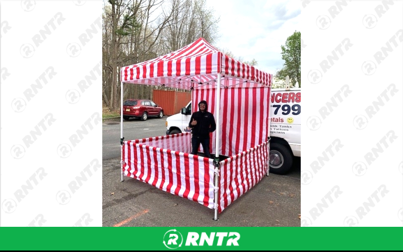 Generic Deluxe Carnival Tent - includes 3 side skirts and backdrop – For rent in Howell, New Jersey – Mr. Happy Party Rentals | RNTR.com – Image 2 of 2