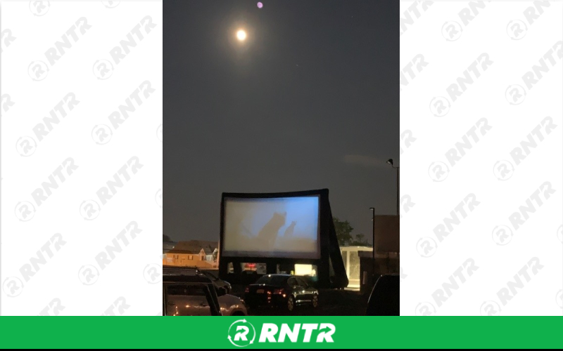Generic Drive In Movie Screen & Audio Package -  30'x17' Screen with FM Transmitter – For rent in howell, new-jersey – Mr. Happy Party Rentals | RNTR.com – Image 1