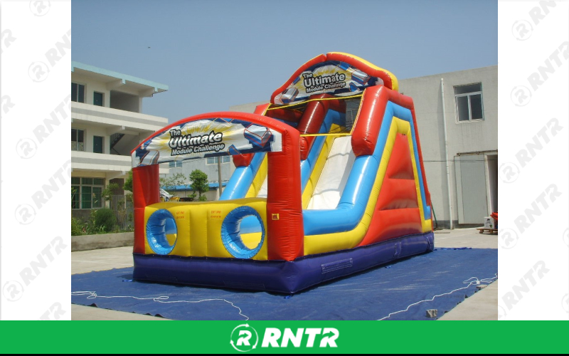 Generic Dual Lane Rock Climb & Slide - Dry Only – For rent in howell, new-jersey – Mr. Happy Party Rentals | RNTR.com – Image 1