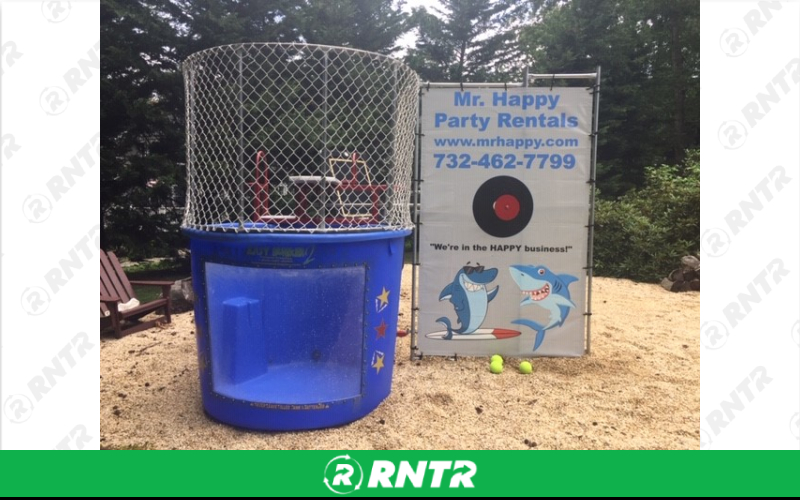 Generic Dunk Tank -  Blue – For rent in Howell, New Jersey – Mr. Happy Party Rentals | RNTR.com – Image 2 of 3