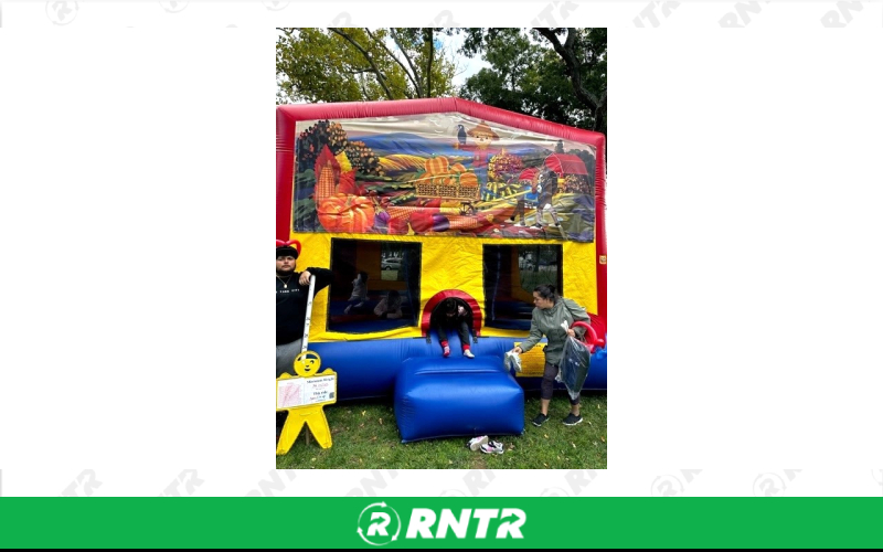 Generic Fall Festival Combo w/slide & BB hoop' – For rent in howell, new-jersey – Mr. Happy Party Rentals | RNTR.com – Image 1