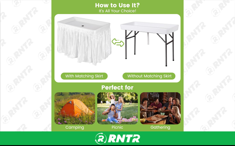 Generic Fill & Chill Jr. (Table Only) -  4' – For rent in howell, new-jersey – Mr. Happy Party Rentals | RNTR.com – Image 1