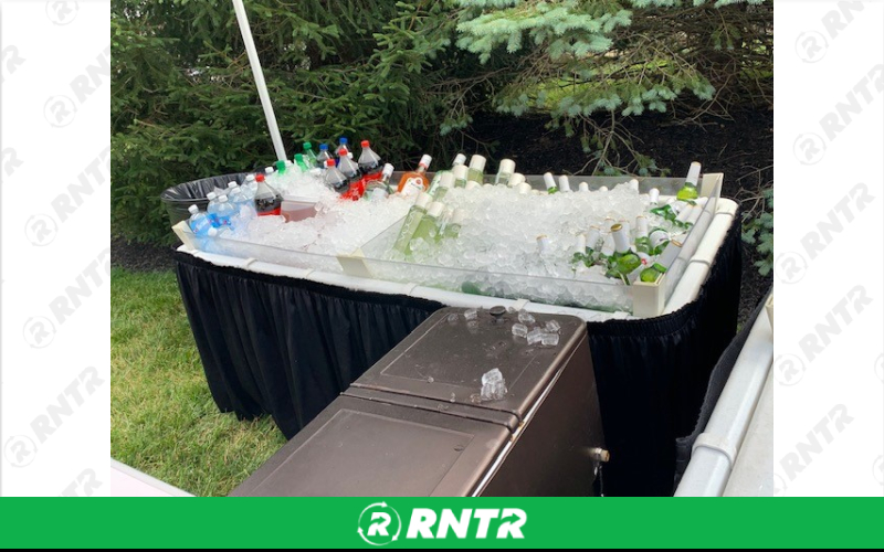 Generic Fill & Chill Table Deluxe -  6' -  2 Sections – For rent in howell, new-jersey – Mr. Happy Party Rentals | RNTR.com – Image 1