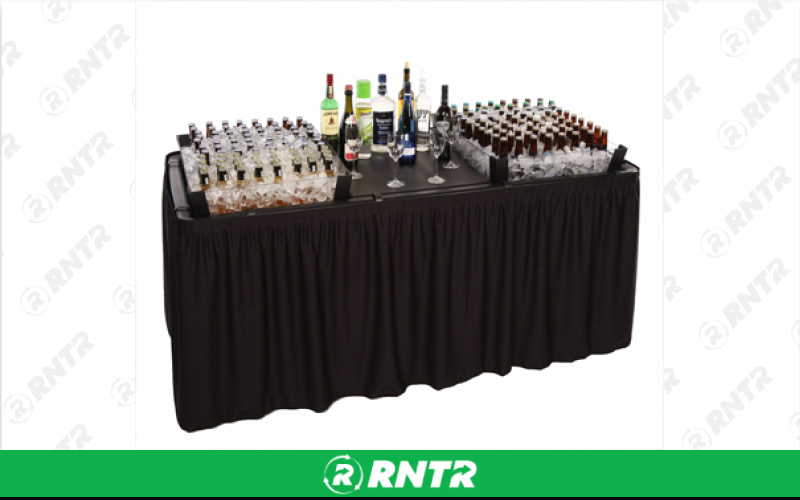 Generic Fill & Chill Table Deluxe -  6' -  3 Sections with Platform – For rent in howell, new-jersey – Mr. Happy Party Rentals | RNTR.com – Image 1