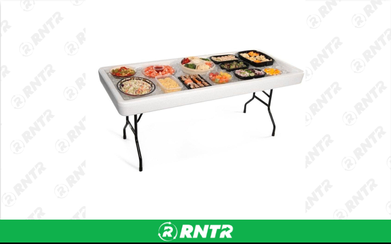 Generic Fill & Chill Table Only -  6' – For rent in Howell, New Jersey – Mr. Happy Party Rentals | RNTR.com – Image 2 of 3