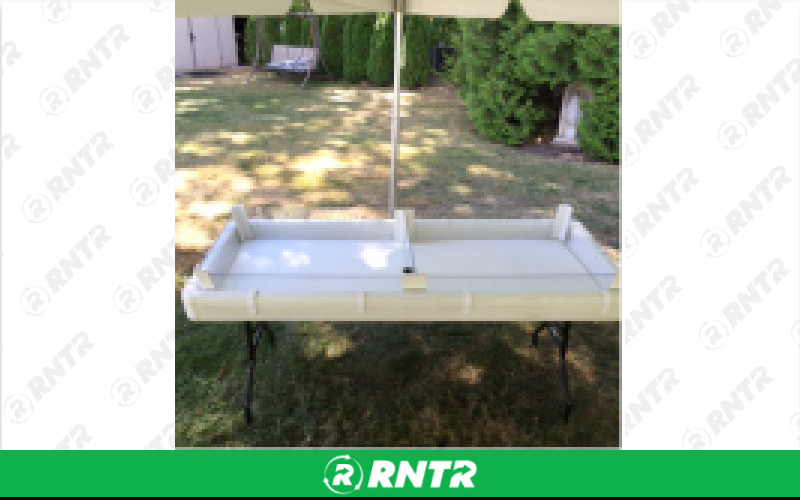 Generic Fill & Chill Table w/Plexiglass Extensions - 6' – For rent in Howell, New Jersey – Mr. Happy Party Rentals | RNTR.com – Image 2 of 3