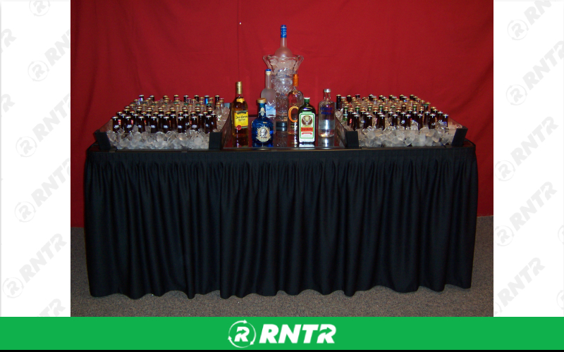 Generic Fill & Chill Table w/Plexiglass Extensions - 6' – For rent in Howell, New Jersey – Mr. Happy Party Rentals | RNTR.com – Image 3 of 3