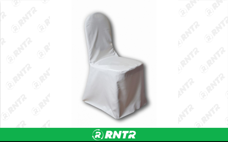 Generic Fitted Chair Covers- Banquet Chairs - White – For rent in lilburn, georgia – JVC's Party Rentals & Event Hall | RNTR.com – Image 1