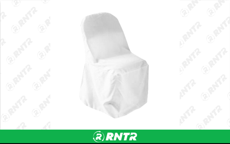 Generic Fitted Chair Covers- Samsonite Folding Chairs - White – For rent in lilburn, georgia – JVC's Party Rentals & Event Hall | RNTR.com – Image 1