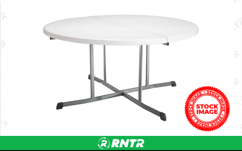Generic FOLDING TABLE - 5 FT ROUND  ( FOR CUSTOMER PICK UP IN SUV) – For rent in bayonne, new-jersey – Resnicks Party Rental | RNTR.com – Image 1
