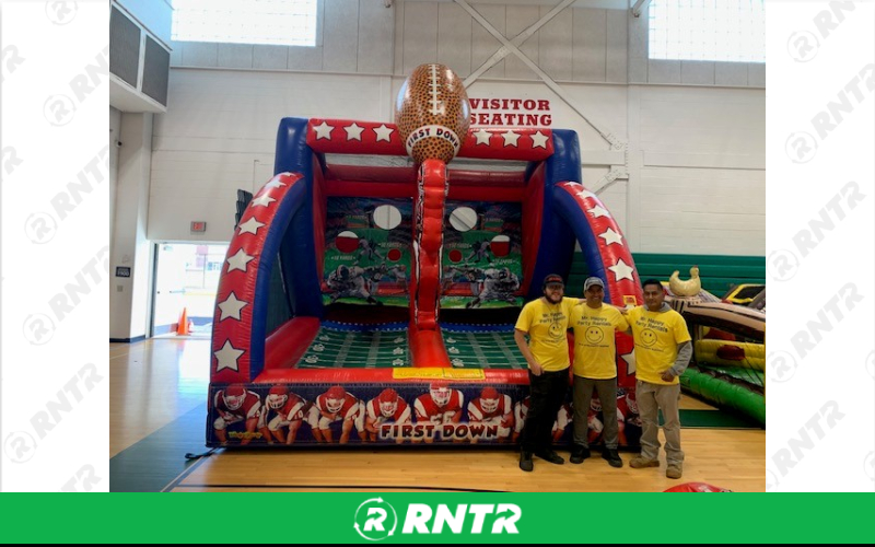 Generic Football Throw – For rent in howell, new-jersey – Mr. Happy Party Rentals | RNTR.com – Image 1