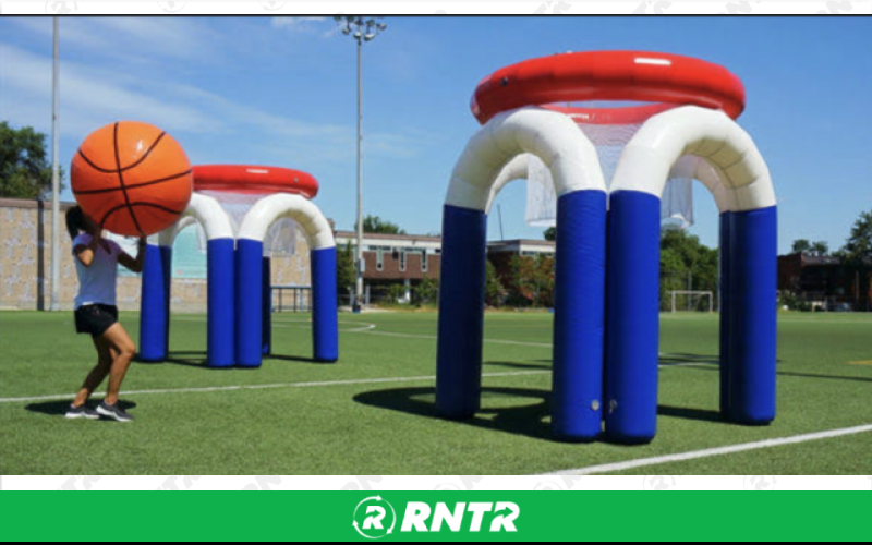 Generic Giant Basketball Court (Double Hoop) – For rent in Vancouver, Washington – Bounce-n-Battle | RNTR.com – Image 1 of 1