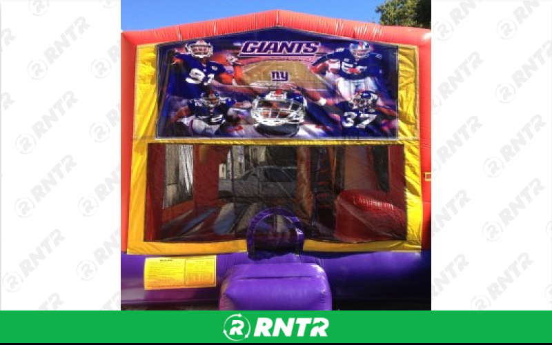 Generic Giants 15x18 Combo w/slide and BB hoop – For rent in howell, new-jersey – Mr. Happy Party Rentals | RNTR.com – Image 1