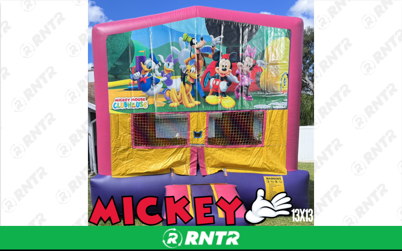 Generic Girl Neutral 13x13 Bounce House - Mickey Clubhouse – For rent in Sarasota, Florida – Joyland Rentals | RNTR.com – Image 1 of 1