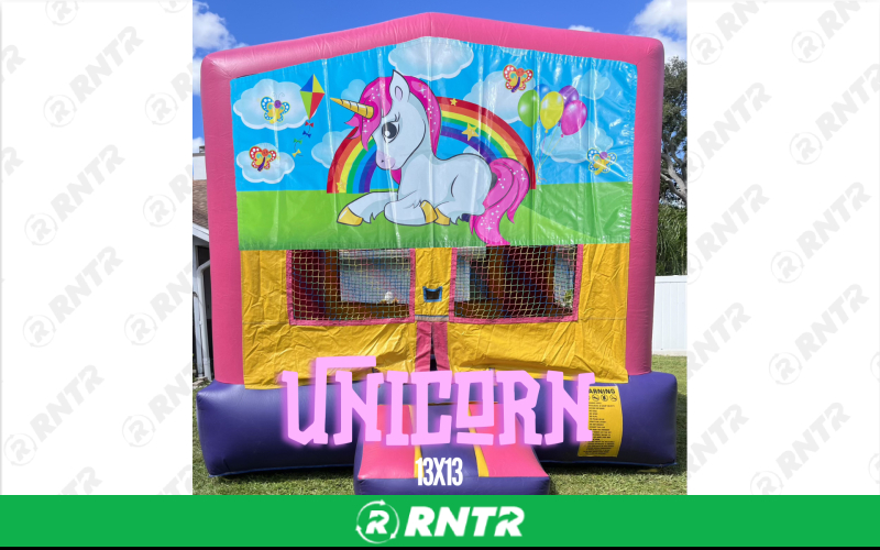 Generic Girl Neutral 13x13 Bounce House - Unicorn – For rent in Sarasota, Florida – Joyland Rentals | RNTR.com – Image 1 of 1