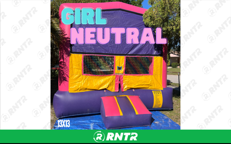 Generic Girl Neutral 13x13 Bounce House – For rent in Sarasota, Florida – Joyland Rentals | RNTR.com – Image 1 of 1