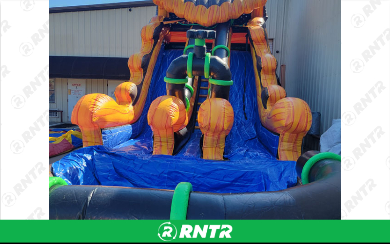 Generic H2O Blaster 18Ft Double Lane Water Slide – For rent in Sachse, Texas – Fun Times Party Rental | RNTR.com – Image 2 of 3
