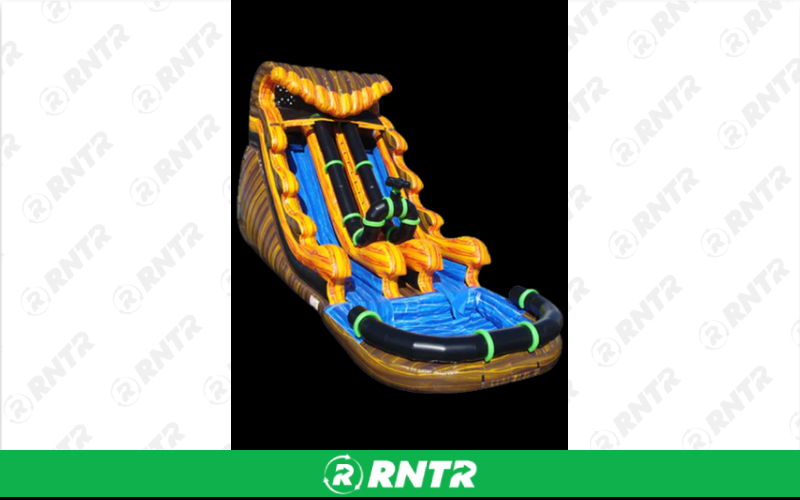 Generic H2O Blaster 18Ft Double Lane Water Slide – For rent in Sachse, Texas – Fun Times Party Rental | RNTR.com – Image 3 of 3