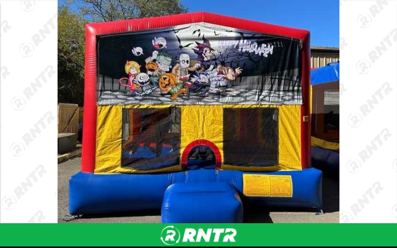 Generic Halloween 2 Combo w/slide & BB hoop – For rent in howell, new-jersey – Mr. Happy Party Rentals | RNTR.com – Image 1