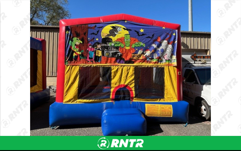 Generic Halloween Combo w/slide and BB hoop – For rent in howell, new-jersey – Mr. Happy Party Rentals | RNTR.com – Image 1