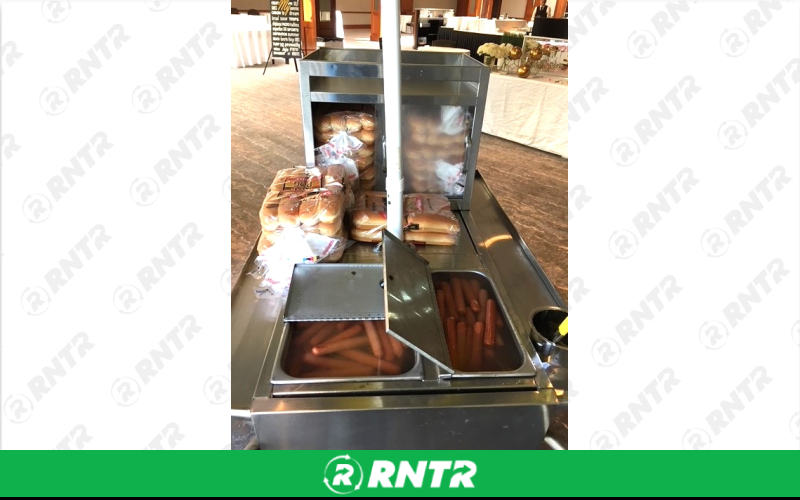 Generic Hot Dog Cart -  Rolling – For rent in howell, new-jersey – Mr. Happy Party Rentals | RNTR.com – Image 1