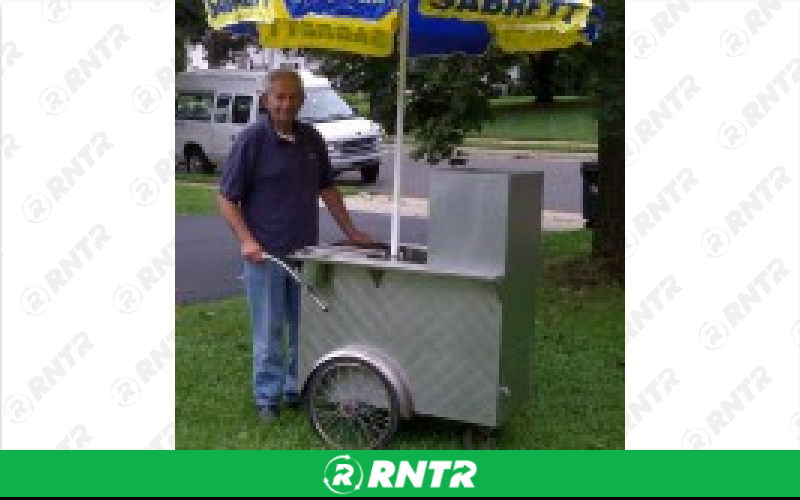 Generic Hot Dog Cart -  Rolling – For rent in Howell, New Jersey – Mr. Happy Party Rentals | RNTR.com – Image 2 of 2
