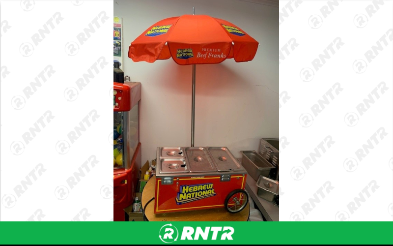 Generic Hot Dog Cart -  Table Top 4 -  Hebrew National – For rent in Howell, New Jersey – Mr. Happy Party Rentals | RNTR.com – Image 2 of 3