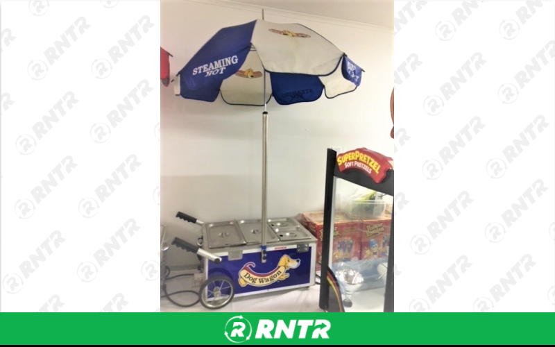Generic Hot Dog Cart -  Tabletop 3 -  Dog Wagon – For rent in howell, new-jersey – Mr. Happy Party Rentals | RNTR.com – Image 1