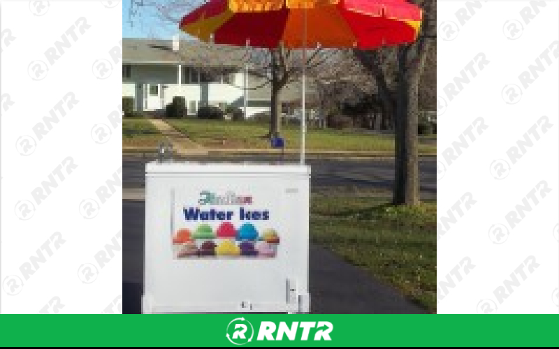 Generic Ice Cream Cart w/Umbrella – For rent in howell, new-jersey – Mr. Happy Party Rentals | RNTR.com – Image 1