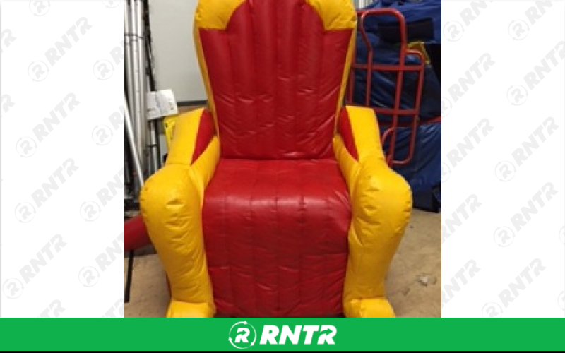 Generic Inflatable Birthday Chair/Throne -  Red – For rent in howell, new-jersey – Mr. Happy Party Rentals | RNTR.com – Image 1