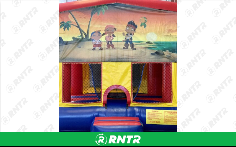 Generic Jake and Neverland Pirates Banner – For rent in mangonia-park, florida – kids bounce 4 fun | RNTR.com – Image 1