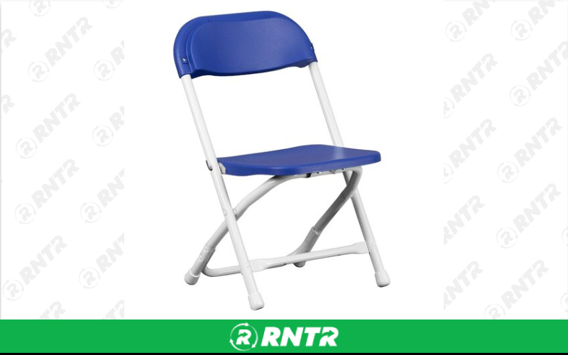 Generic Kid Blue Plastic Folding Chair – For rent in orlando, florida – King of Bounce | RNTR.com – Image 1