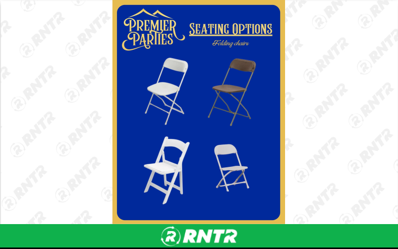 Chairs & Benches Kid's White Folding Chair – For rent in lakeland, florida – Premier Parties, LLC | RNTR.com – Image 1